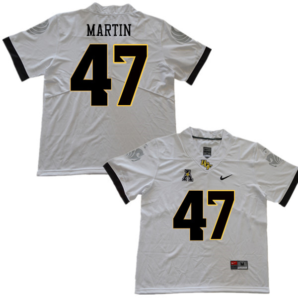 Men #47 Stephen Martin UCF Knights College Football Jerseys Sale-White